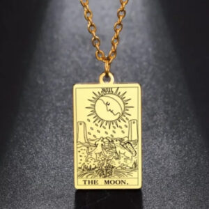 Colgante tarot acero "The Moon"