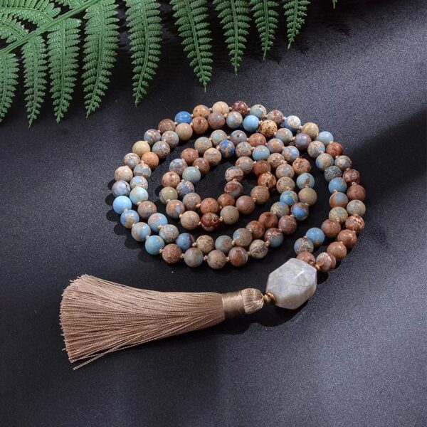 Japa mala de jaspe imperial 108 cuentas